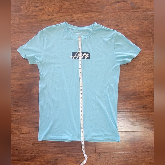 Aeropostale Men's Teal Size Medium T-Shirt - Picture 4 of 5
